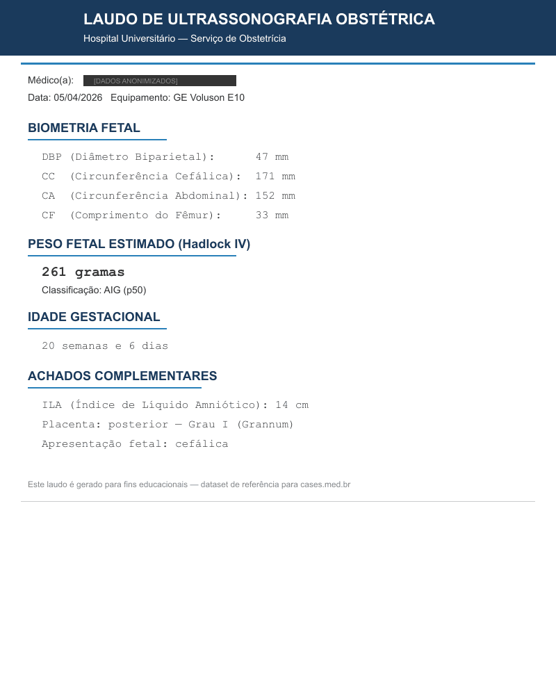Biometria Fetal Normal — HC18 Fetal Ultrasound