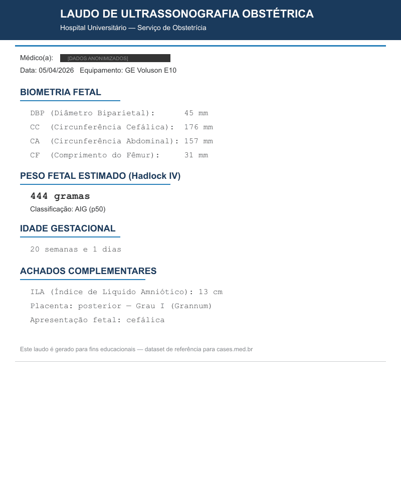 Biometria Fetal Normal — HC18 Fetal Ultrasound